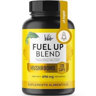 Foto 1 | Fuel Up Blend Life 360+ 120 Cápsulas Cordyceps Rhodiola Maca