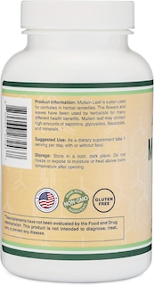 Foto 3 | Suplemento Double Wood Supplements de Extracto de Hoja de Gordolobo de 180 Cápsulas-Venta Internacional
