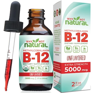 Foto 1 | Vitamina B12 Líquida, Por Qué No Natural, Sublingual, 60 X 5000 Mcg - Venta Internacional.
