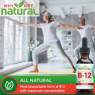 Foto 5 | Vitamina B12 Líquida, Por Qué No Natural, Sublingual, 60 X 5000 Mcg - Venta Internacional.