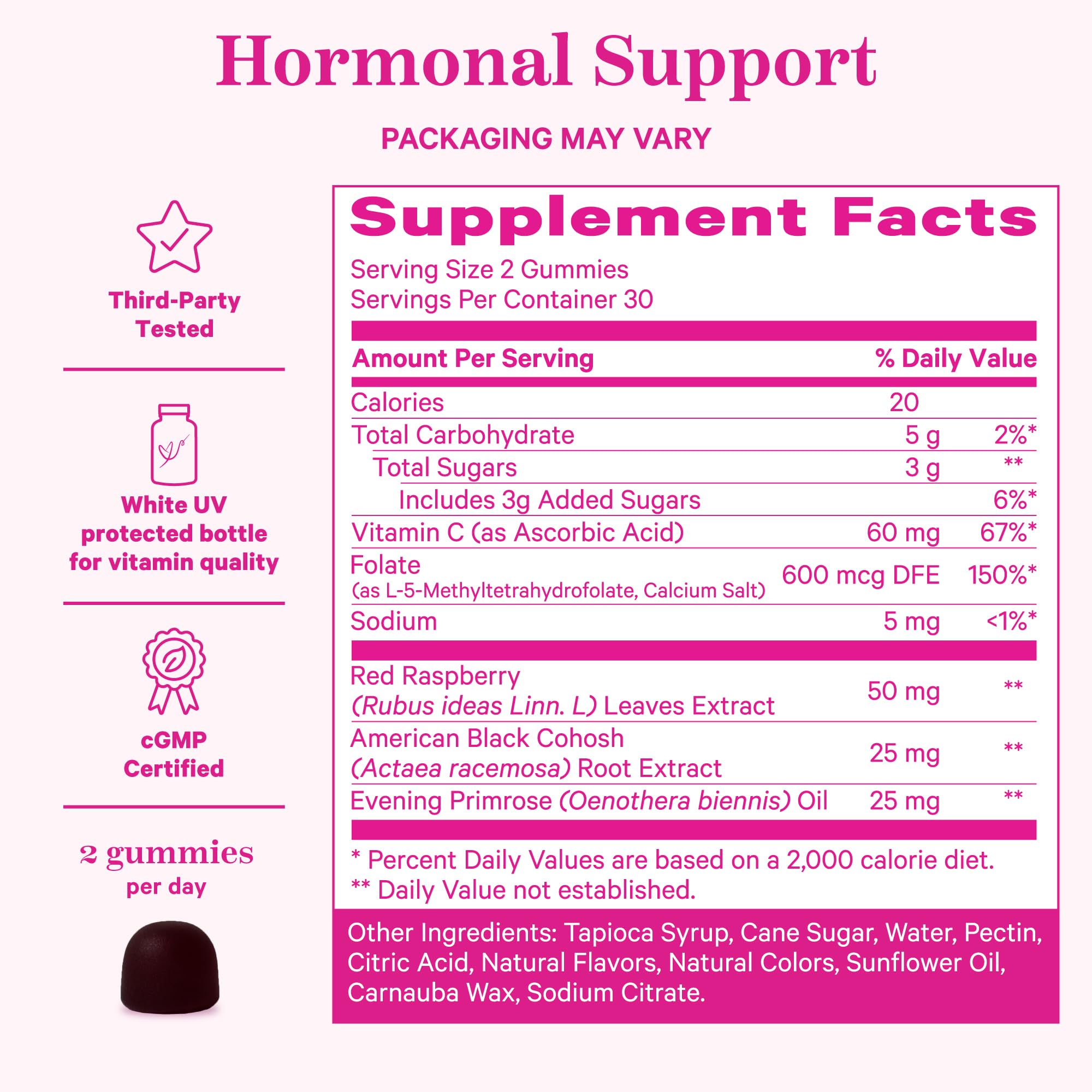 Foto 5 pulgar | Gomitas Pink Stork Hormone Balance 60 Unidades - Venta Internacional