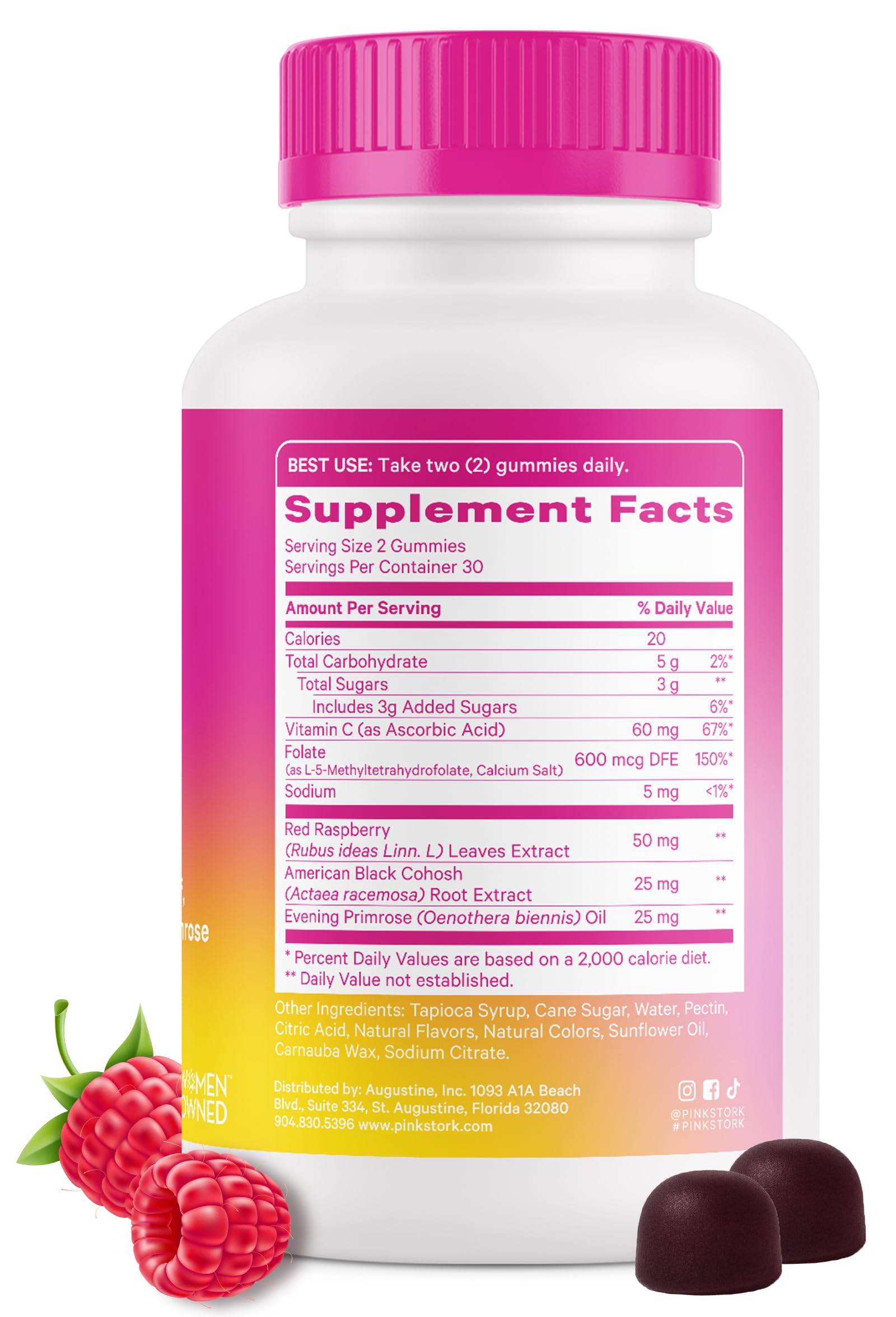 Foto 8 pulgar | Gomitas Pink Stork Hormone Balance 60 Unidades - Venta Internacional