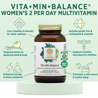 Foto 3 | Multivitamínico Pure Synergy Vita·min·balance Women 60 Comprimidos - Venta Internacional