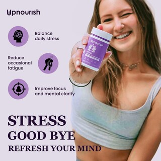 Foto 7 | Suplementos Upnourish Organic Ashwagandha Y Azafrán 30 Cápsulas - Venta Internacional.