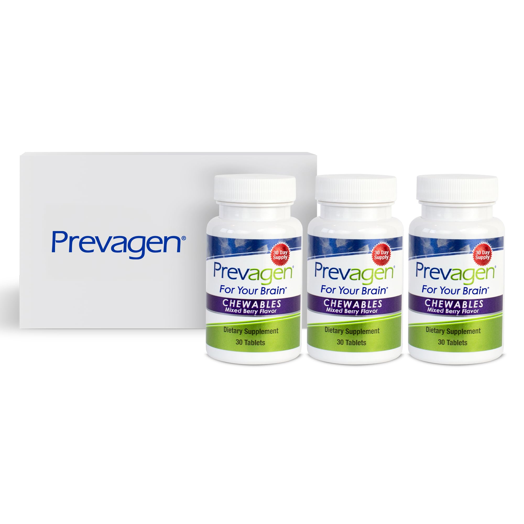 Foto 2 pulgar | Suplemento Prevagen Regular Strength Mixed Berry 3 Frascos de 30 Comprimidos C/U - Venta Internacional