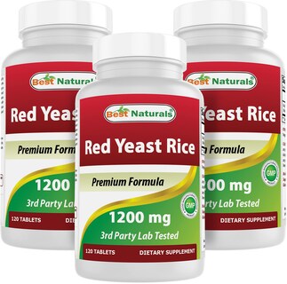Foto 1 | Suplemento Best Naturals De Arroz De Levadura Roja de 3 Piezas-Venta Internacional