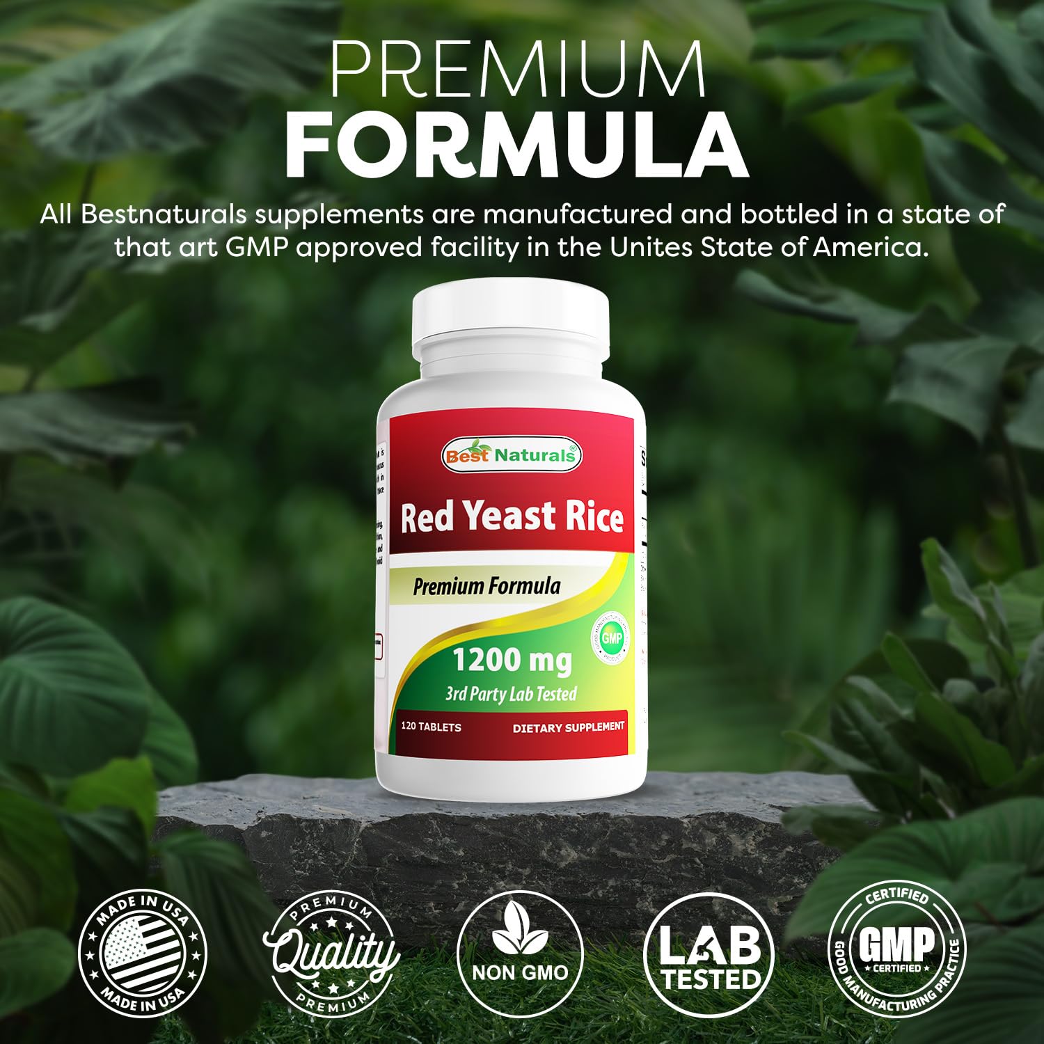 Foto 6 pulgar | Suplemento Best Naturals De Arroz De Levadura Roja de 3 Piezas-Venta Internacional