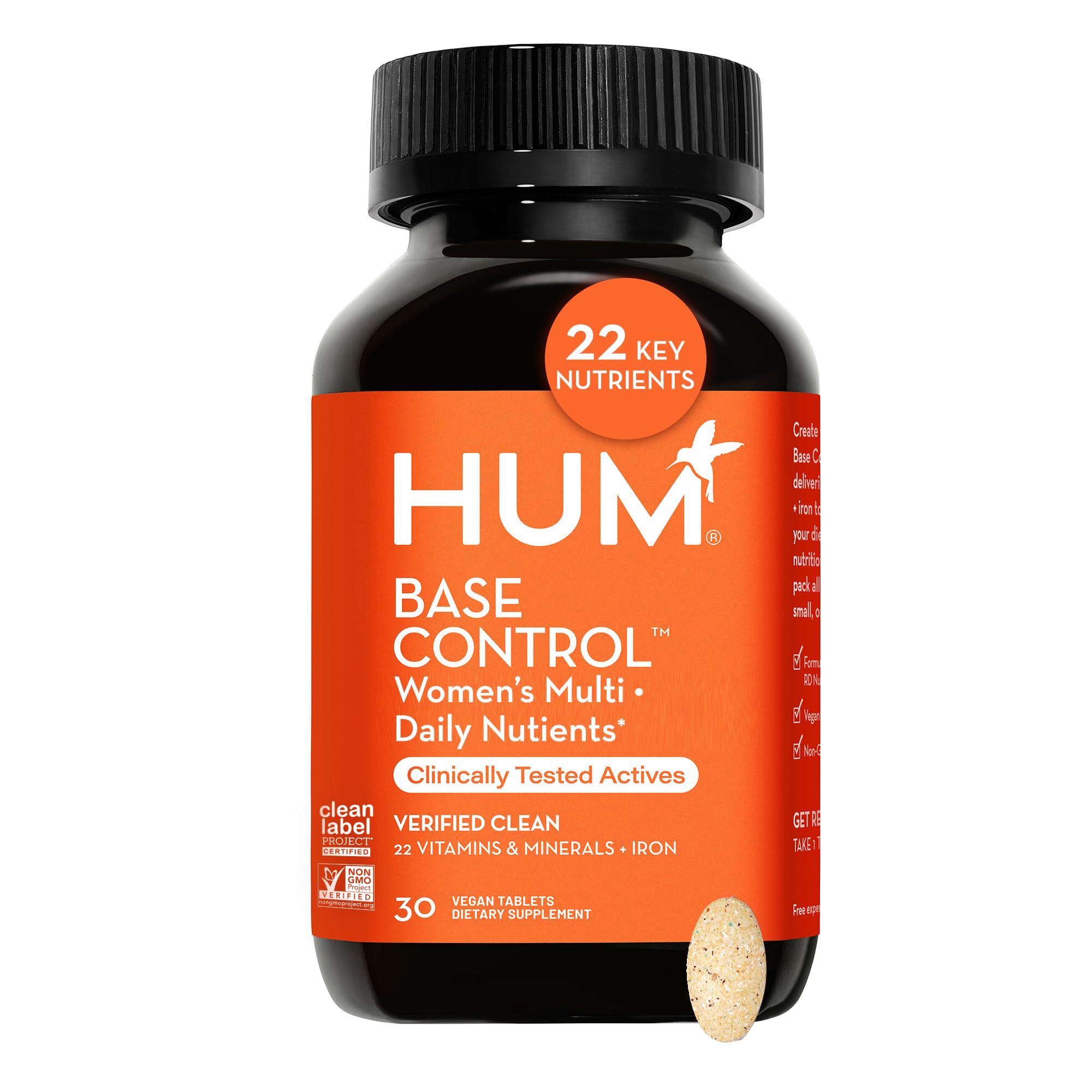 Foto 1 | Suplemento Multivitamínico Diario Para Mujeres Hum Base Control, 30 Tabletas - Venta Internacional.