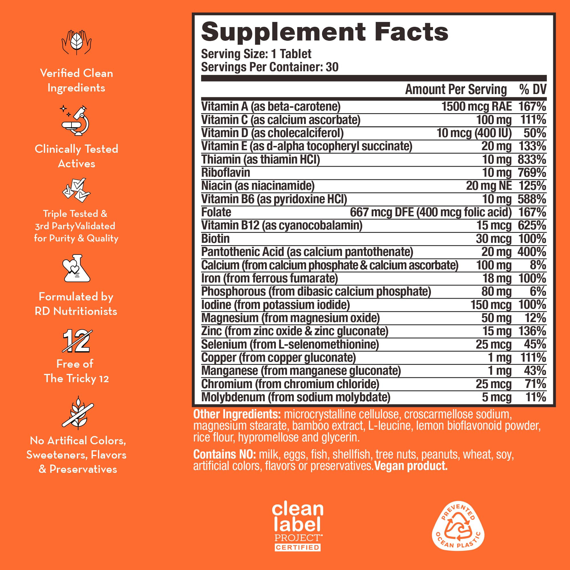 Foto 3 pulgar | Suplemento Multivitamínico Diario Para Mujeres Hum Base Control, 30 Tabletas - Venta Internacional.