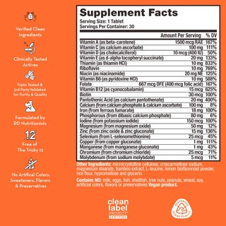Foto 2 | Suplemento Multivitamínico Diario Para Mujeres Hum Base Control, 30 Tabletas - Venta Internacional.