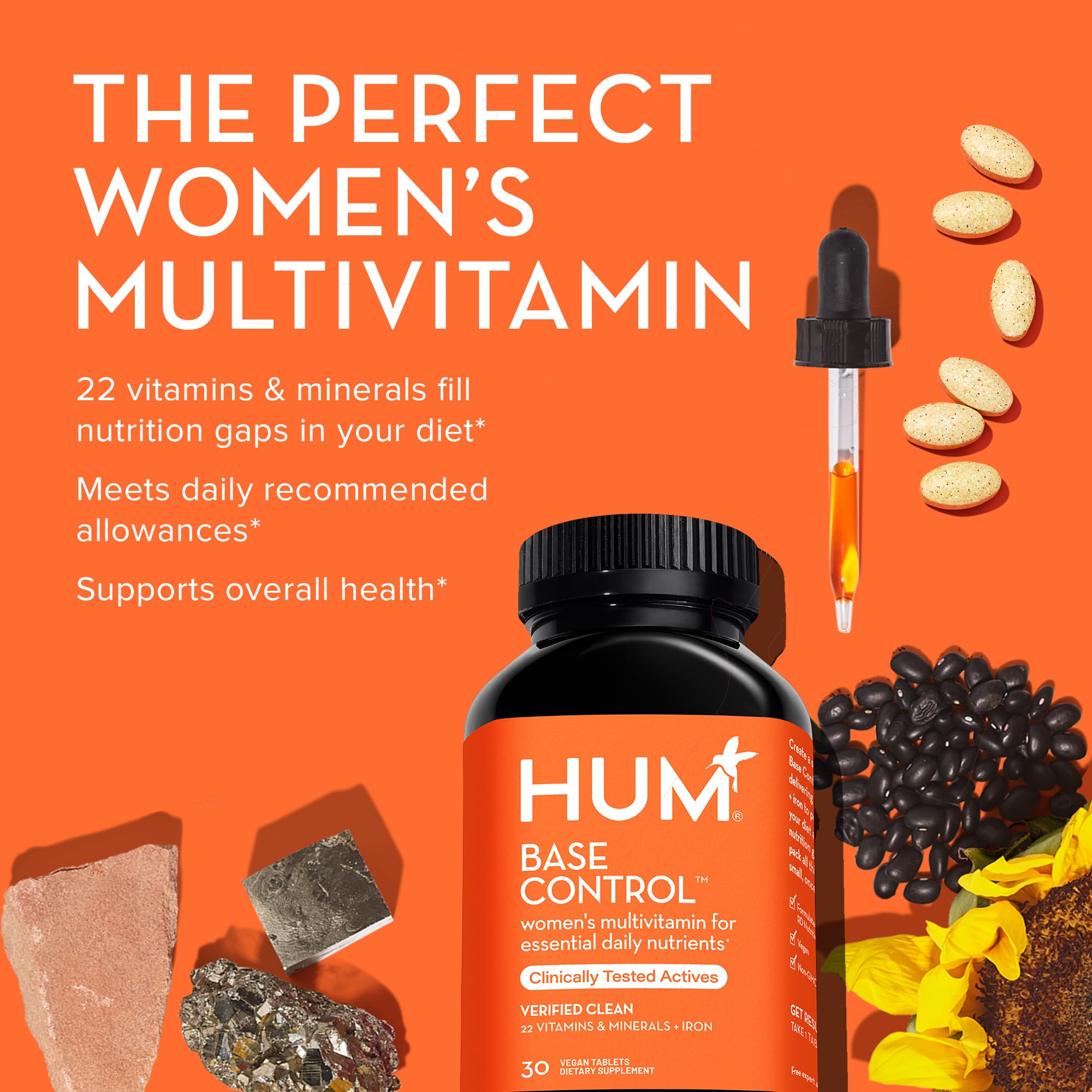 Foto 3 | Suplemento Multivitamínico Diario Para Mujeres Hum Base Control, 30 Tabletas - Venta Internacional.