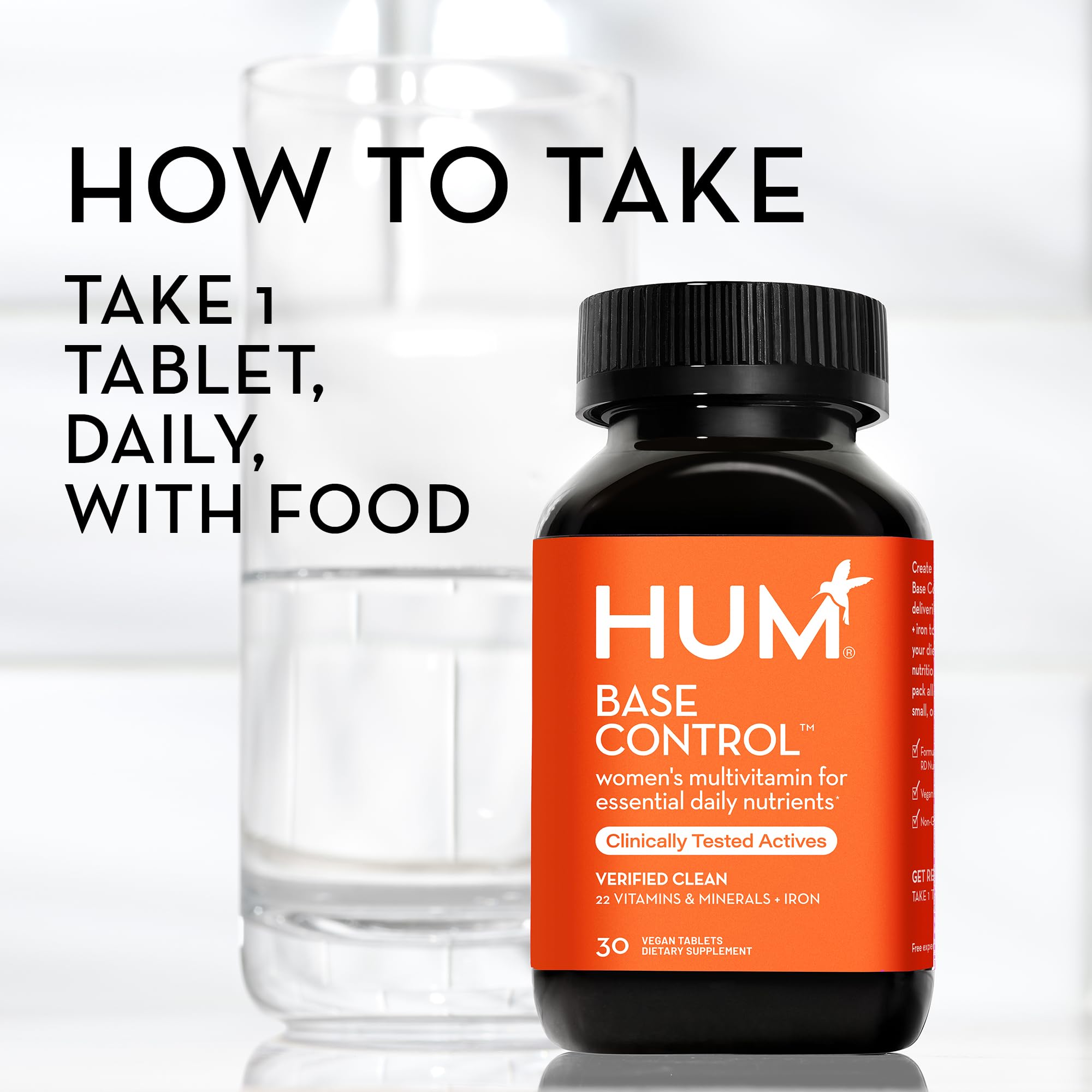 Foto 4 | Suplemento Multivitamínico Diario Para Mujeres Hum Base Control, 30 Tabletas - Venta Internacional.