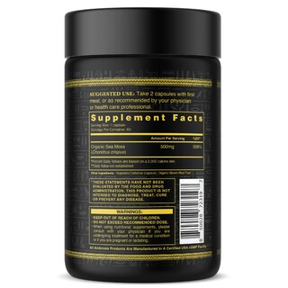 Foto 4 | Suplemento Ambrosia Irish Sea Moss de 60 Cápsulas-Venta Internacional