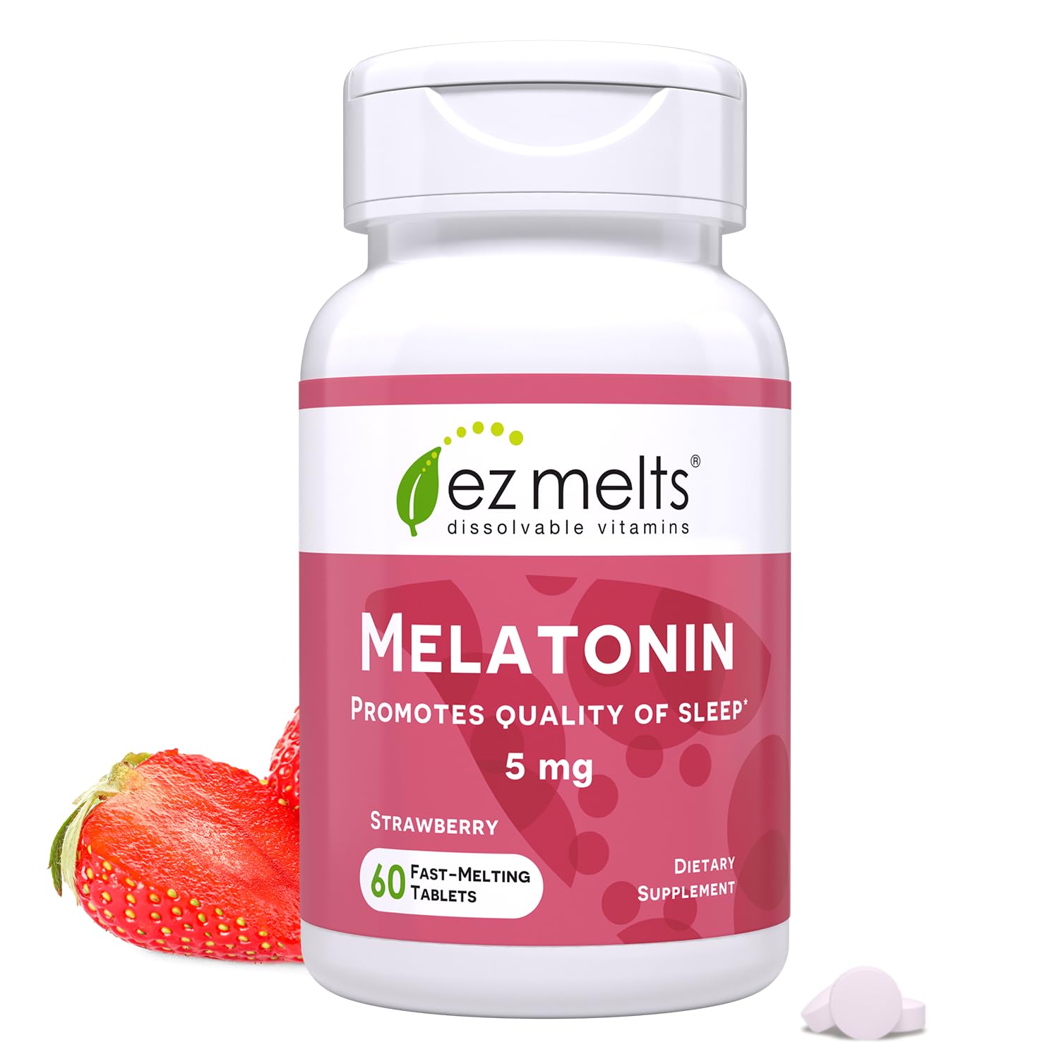 Foto 2 pulgar | Melatonina Ez Melts Soluble 5 Mg Sin Azúcar, 60 Comprimidos - Venta Internacional