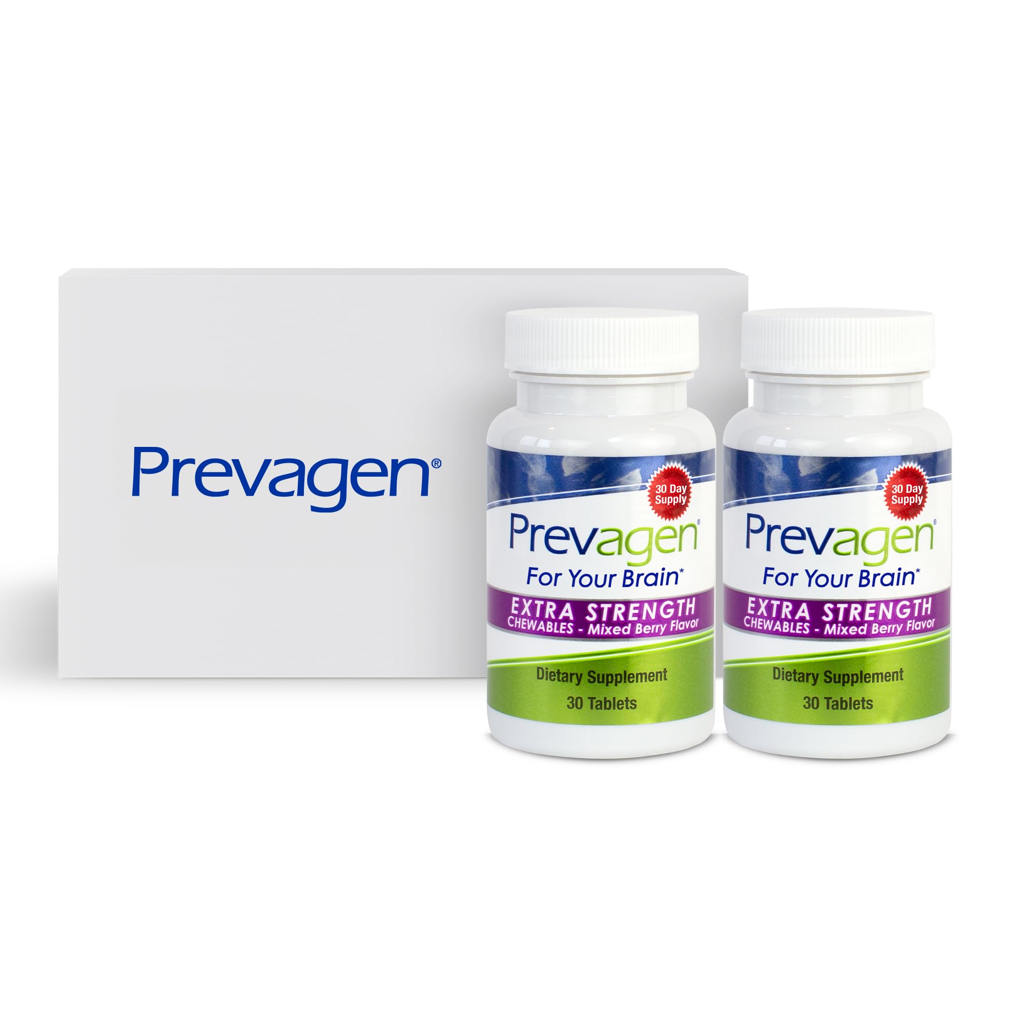 Foto 2 pulgar | Suplemento Prevagen Extra Strength Masticables 2 Frascos de 30 Comprimidos C/U - Venta Internacional