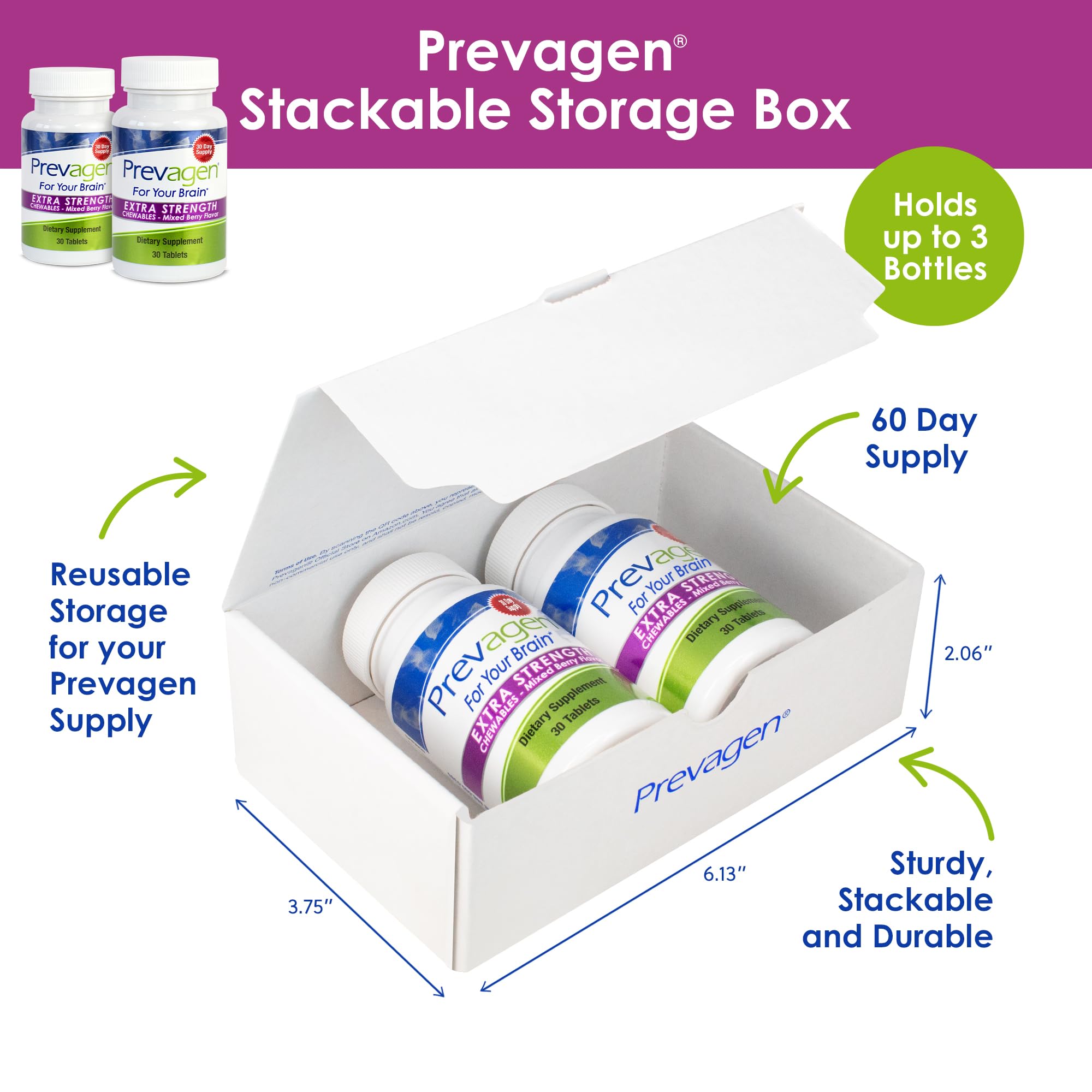 Foto 3 pulgar | Suplemento Prevagen Extra Strength Masticables 2 Frascos de 30 Comprimidos C/U - Venta Internacional