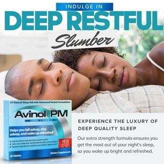 Foto 4 | Suplemento para Dormir Avinol Pm Extra Strength 30 Comprimidos - Venta Internacional