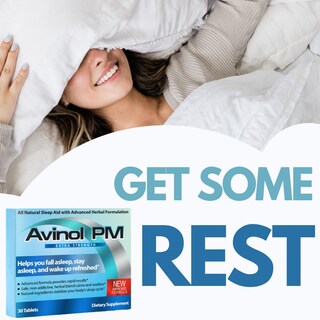 Foto 7 | Suplemento para Dormir Avinol Pm Extra Strength 30 Comprimidos - Venta Internacional