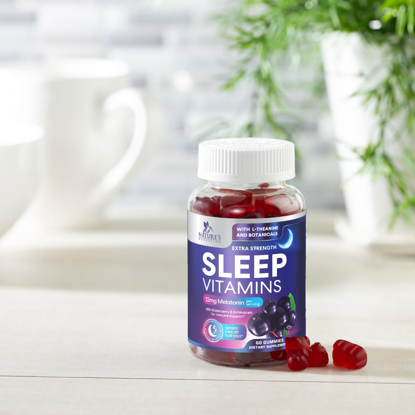 Foto 8 pulgar | Gominolas para Dormir Nature's Nutrition 12 Mg de Melatonina y Vitaminas - Venta Internacional