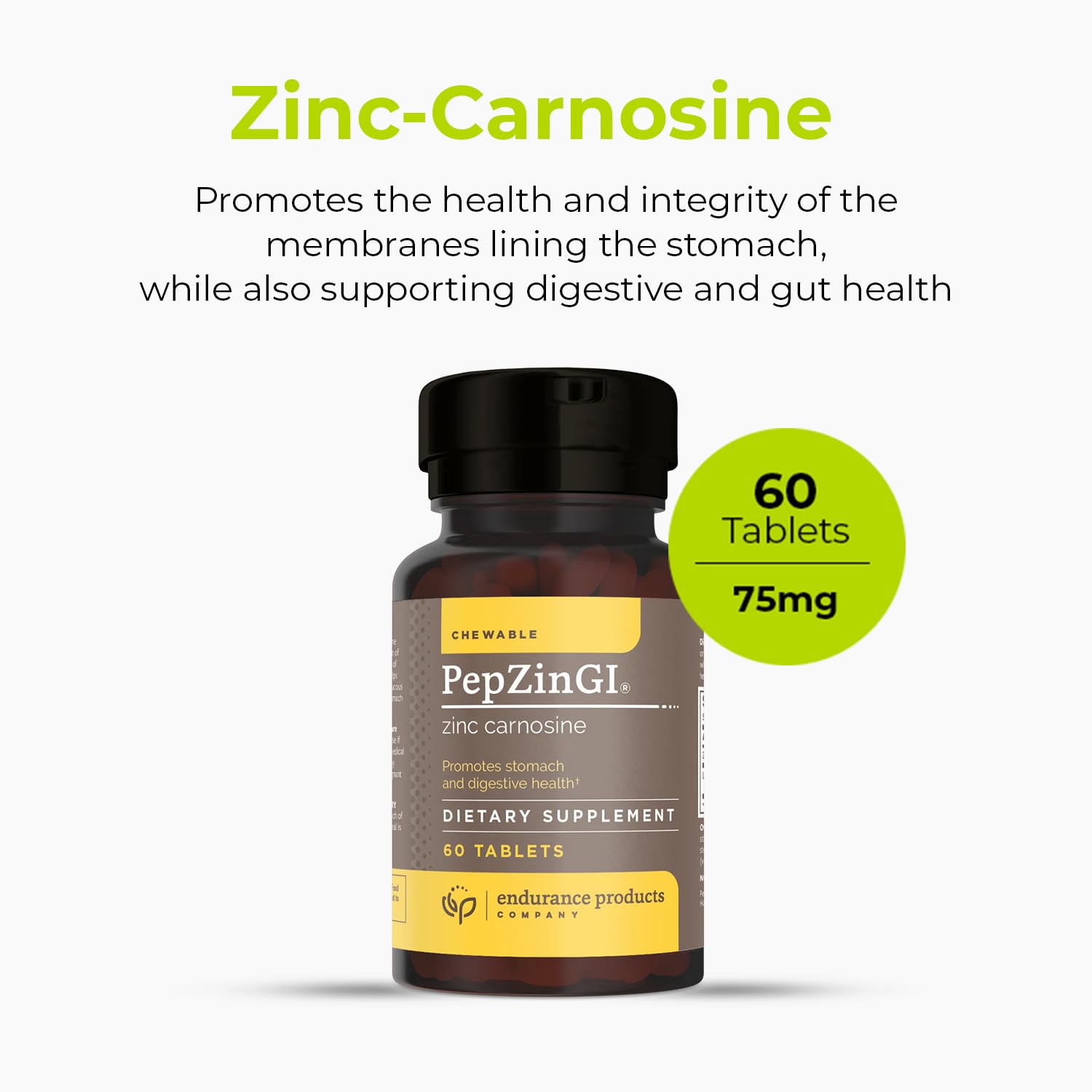 Foto 3 pulgar | Suplemento Endurance Products Zinc Carnosine de 60 Tabletas-Venta Internacional
