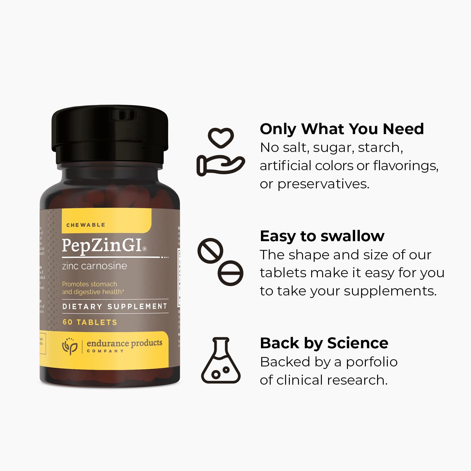 Foto 6 pulgar | Suplemento Endurance Products Zinc Carnosine de 60 Tabletas-Venta Internacional