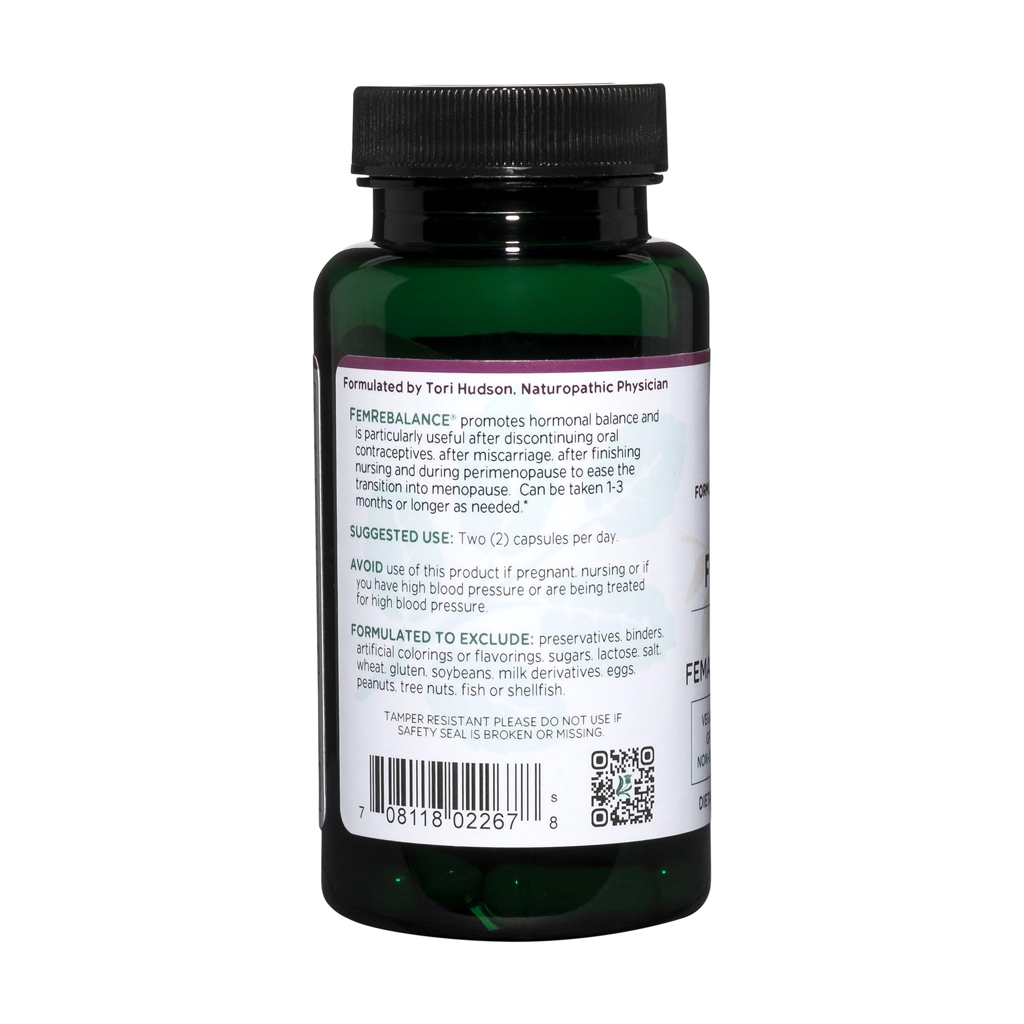 Foto 4 pulgar | Suplemento Vitanica Femrebalance Hormone Balance 60 Cápsulas - Venta Internacional