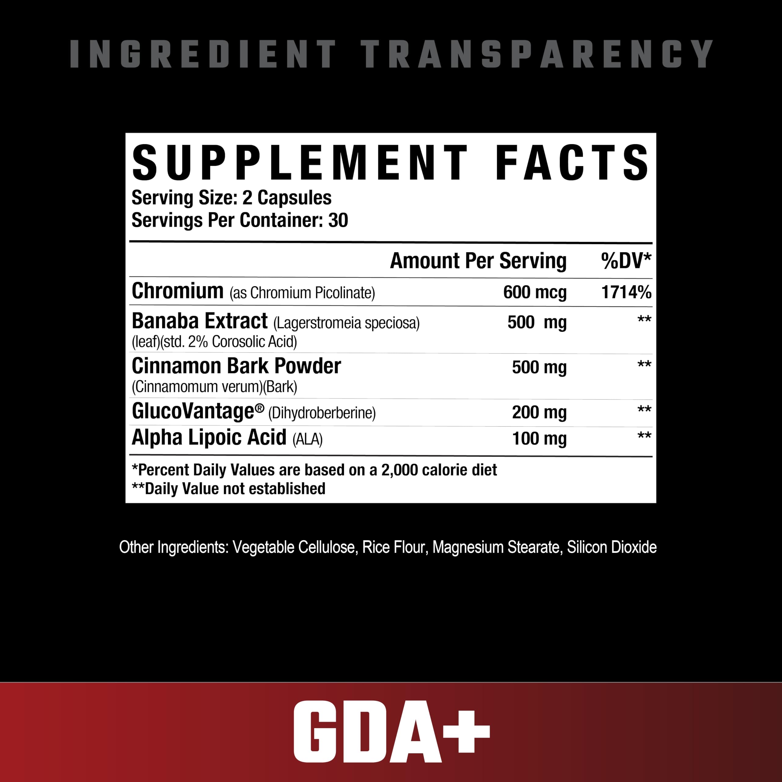 Foto 2 | Agente de Eliminación de Glucosa Supplement Axe & Sledge Gda+ 60 Cápsulas - Venta Internacional