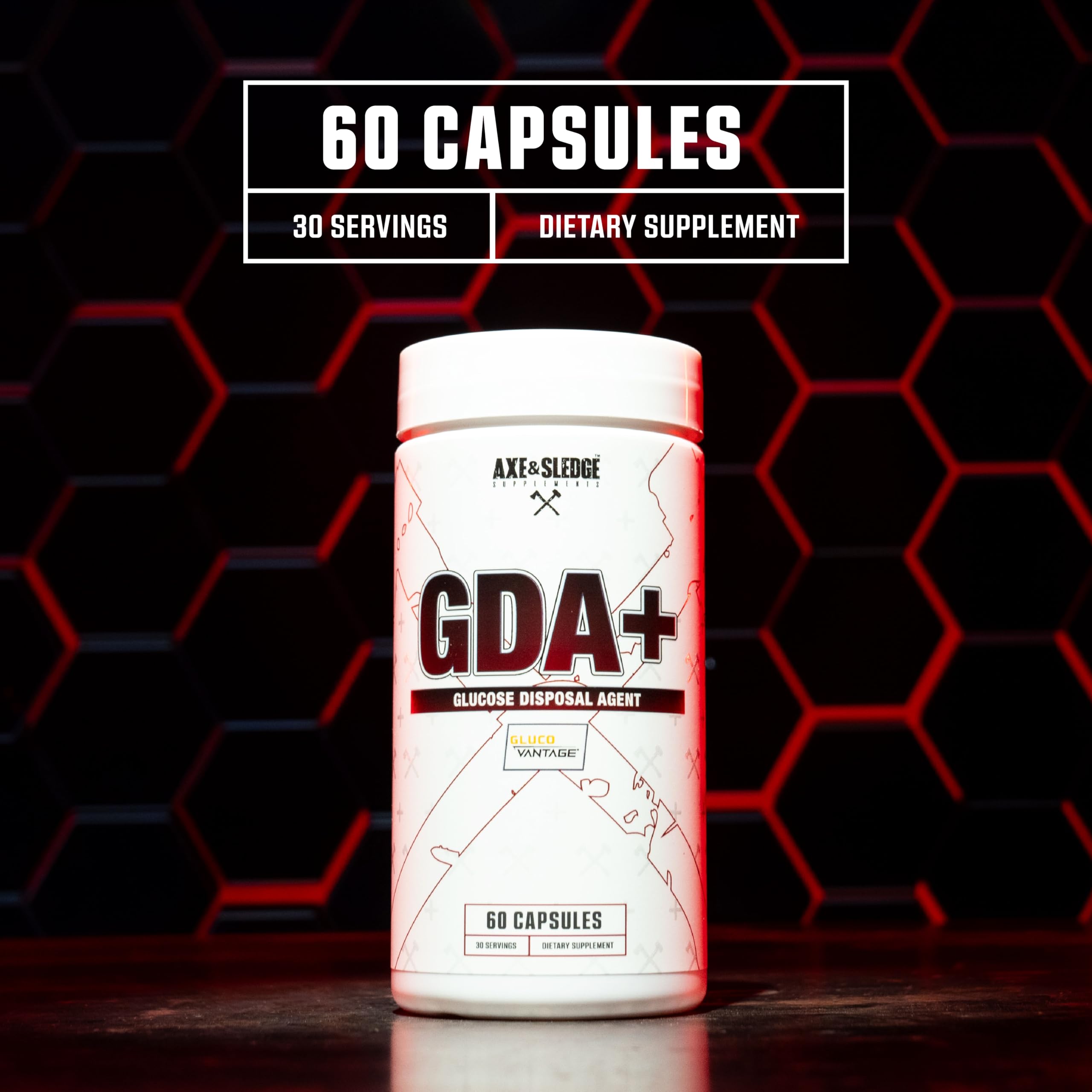 Foto 4 pulgar | Agente de Eliminación de Glucosa Supplement Axe & Sledge Gda+ 60 Cápsulas - Venta Internacional