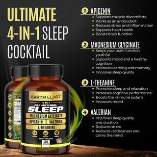 Foto 3 | Suplemento Earth Elixir All Natural Sleep de 120 Cápsulas-Venta Internacional