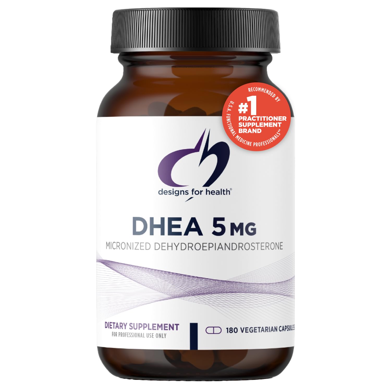 Suplemento  Designs for Health Dhea 5 Mg 180 Cápsulas - Venta Internacional