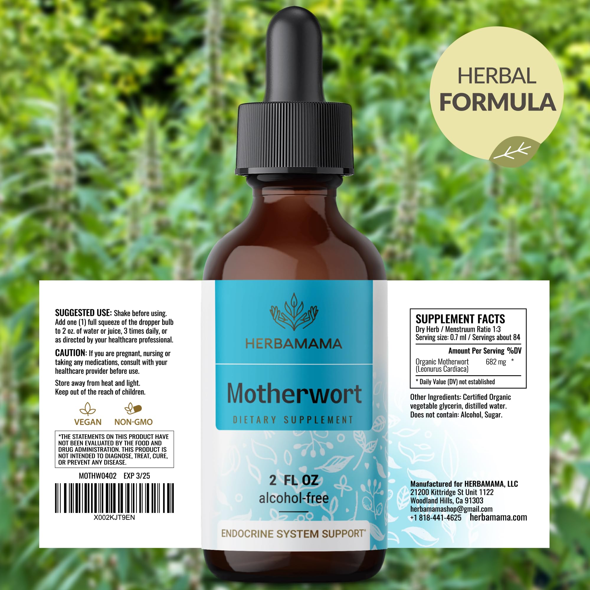 Foto 8 pulgar | Extracto de Hierba de Agripalma para Tintura Herbamama 28 Ml - Venta Internacional
