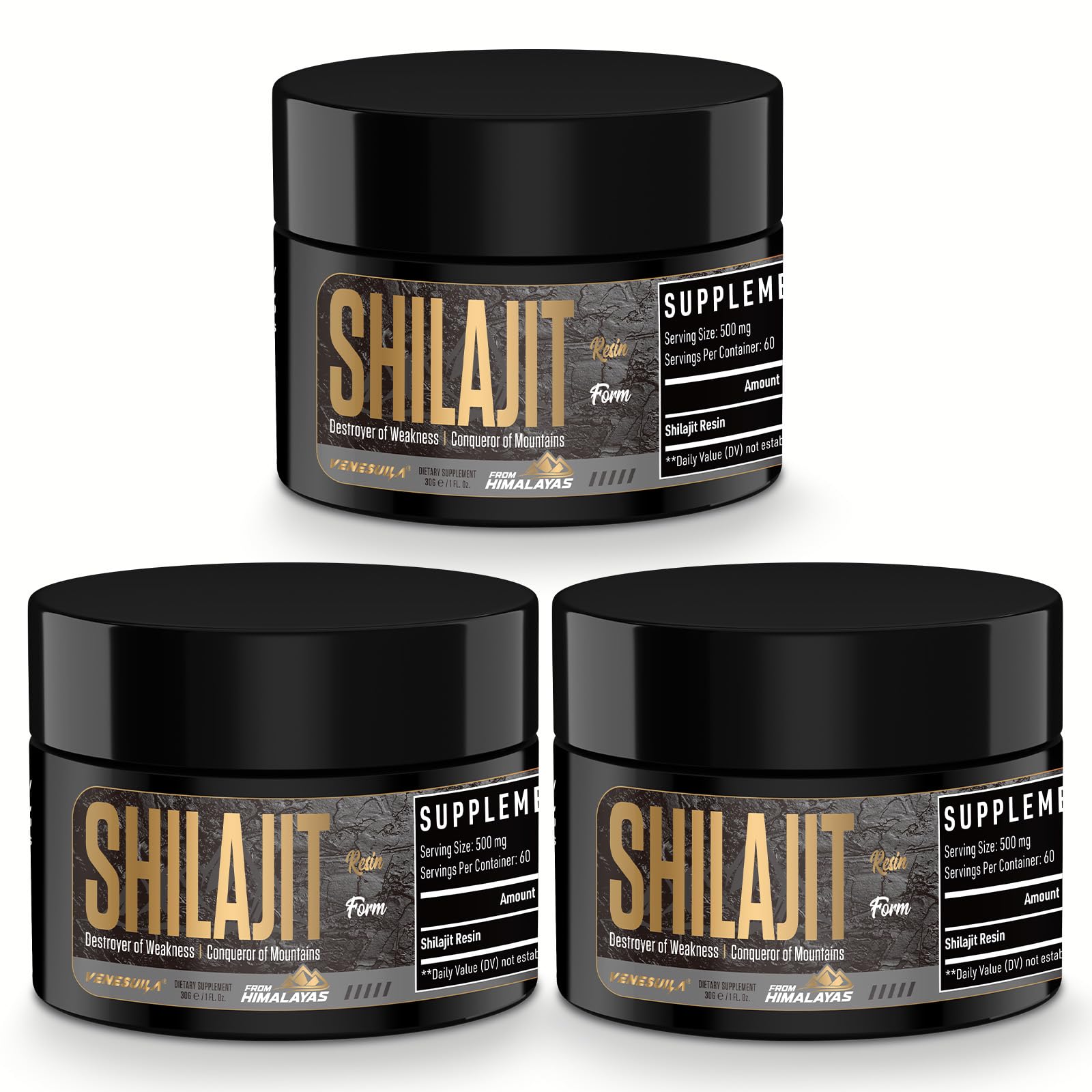 Foto 2 pulgar | Resina Shilajit Venesuila Organic 85+ Oligoelementos 30 Ml X3 - Venta Internacional