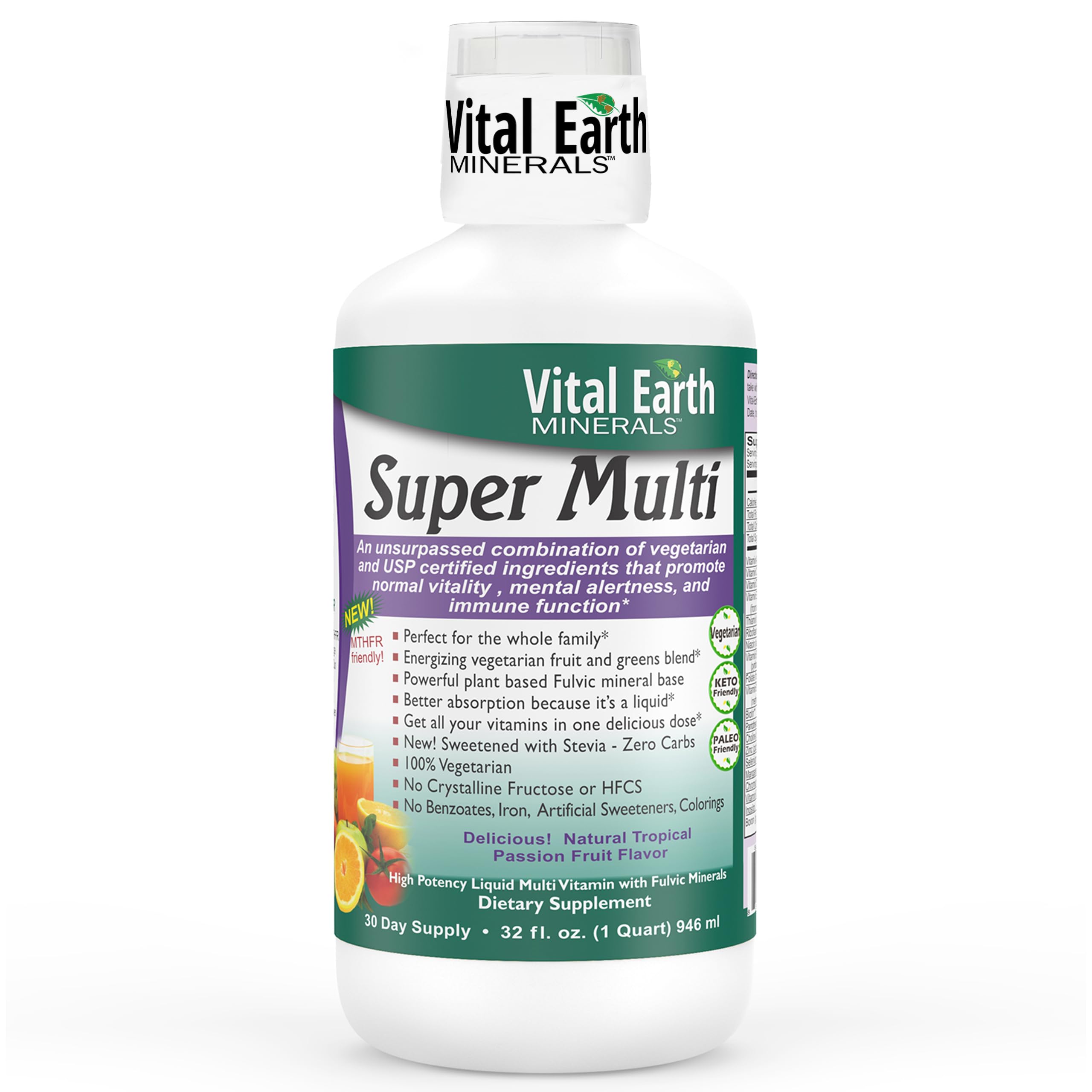 Foto 2 pulgar | Multivitaminas Líquidas Vital Earth Super Multi 946 ml con Taza - Venta Internacional