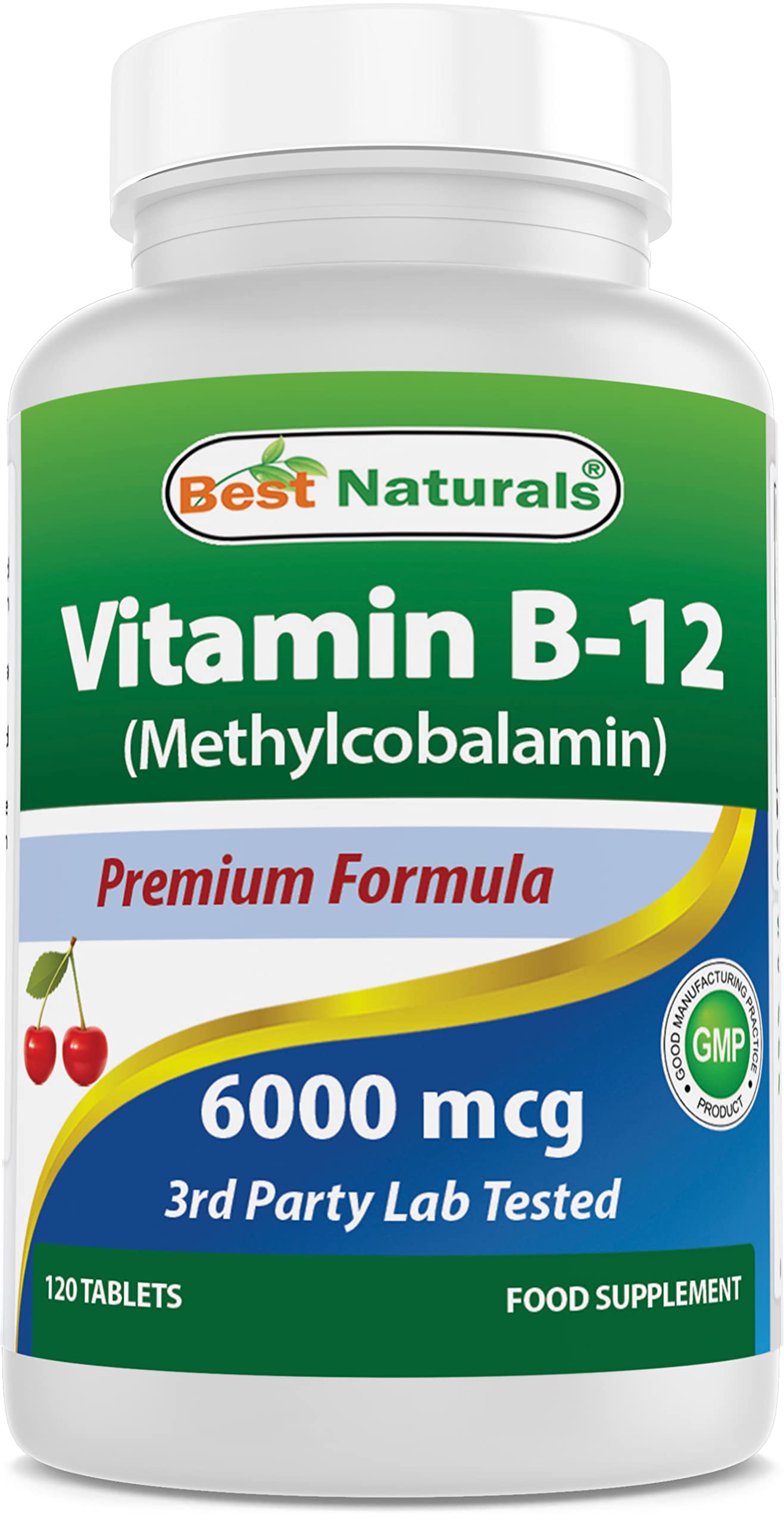 Foto 2 pulgar | Suplemento Best Naturals de Vitamina B12 6000 Mcg 120 Tabletas - Venta Internacional