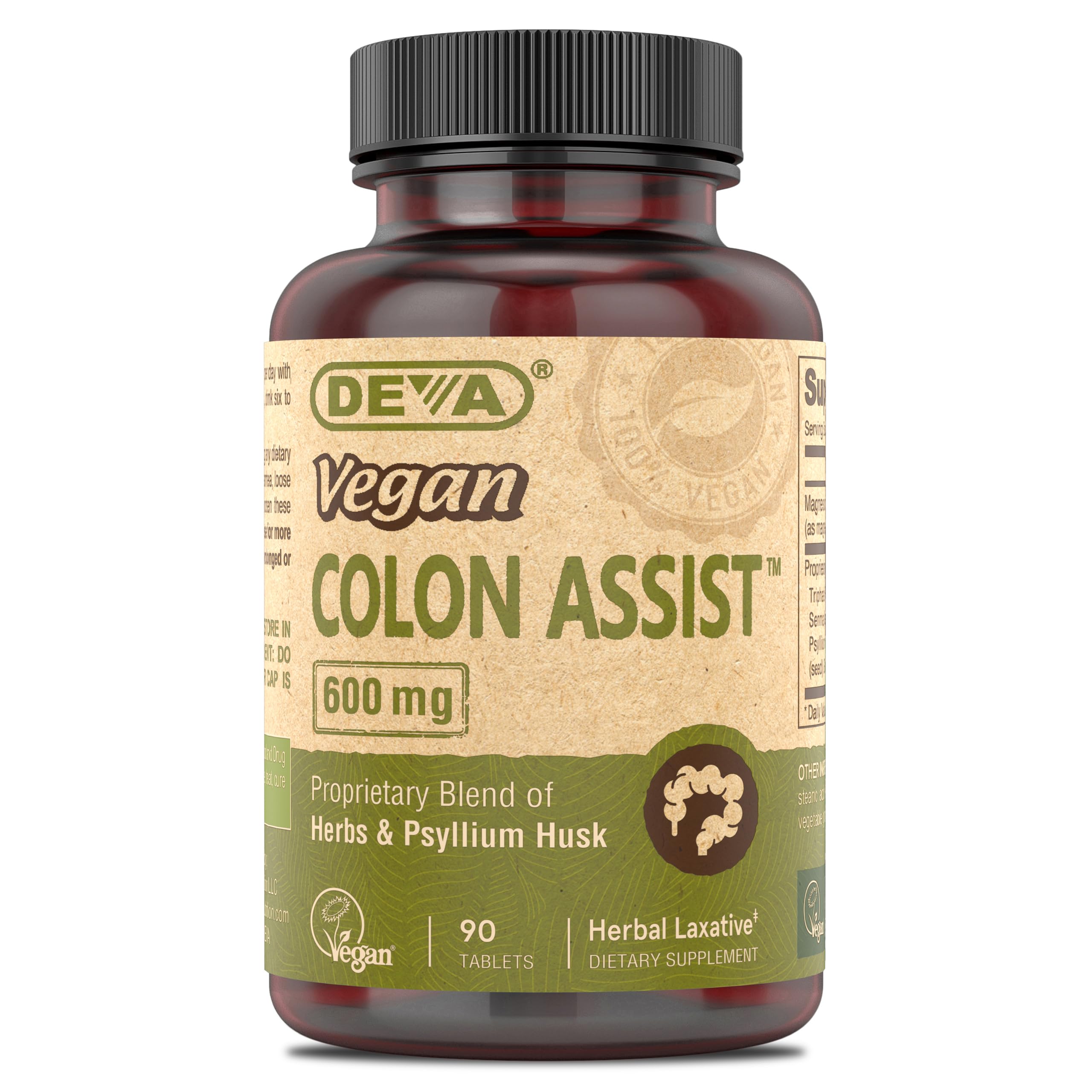 Foto 2 pulgar | Suplemento Deva Vegan Colon Assist 90 Comprimidos - Venta Internacional