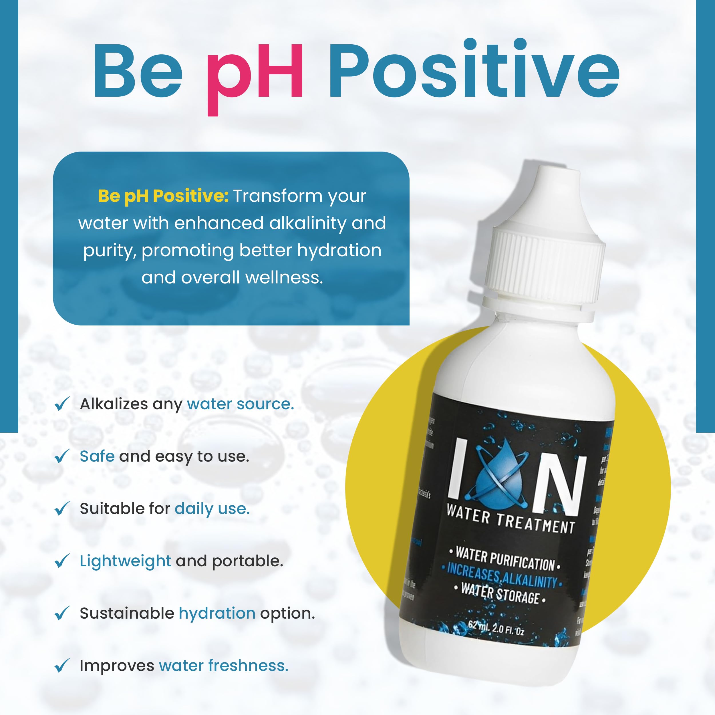 Foto 7 pulgar | Gotas Alcalinas Potenciadoras de pH para Tratamiento de Agua- Venta Internacional