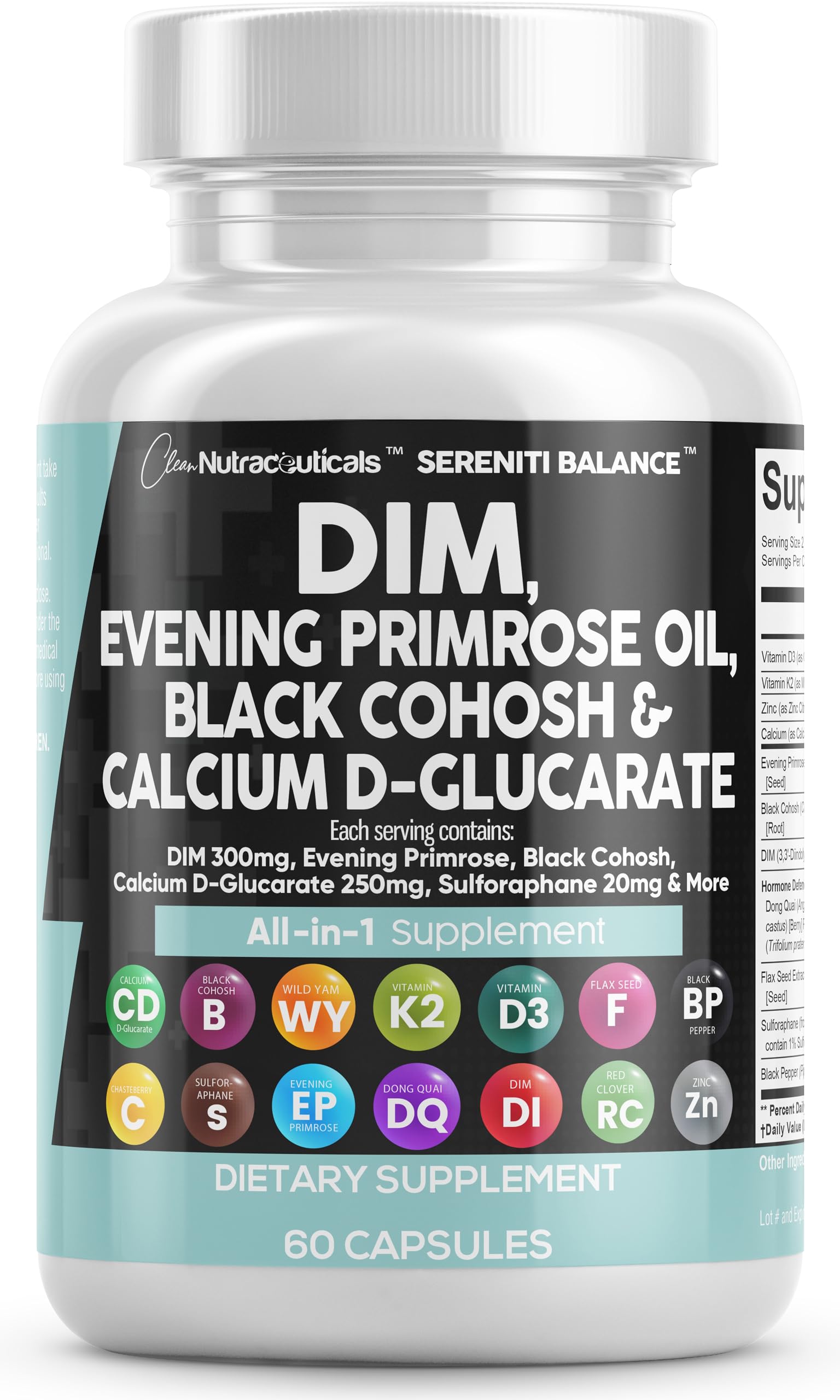 Foto 2 pulgar | Suplemento Clean Nutraceuticals Serenti Balance 60 Cápsulas - Venta Internacional