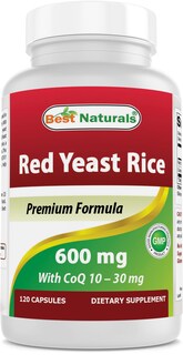 Foto 1 | Suplemento Best Naturals de Arroz de Levadura Roja con CoQ10 120 Cápsulas - Venta Internacional