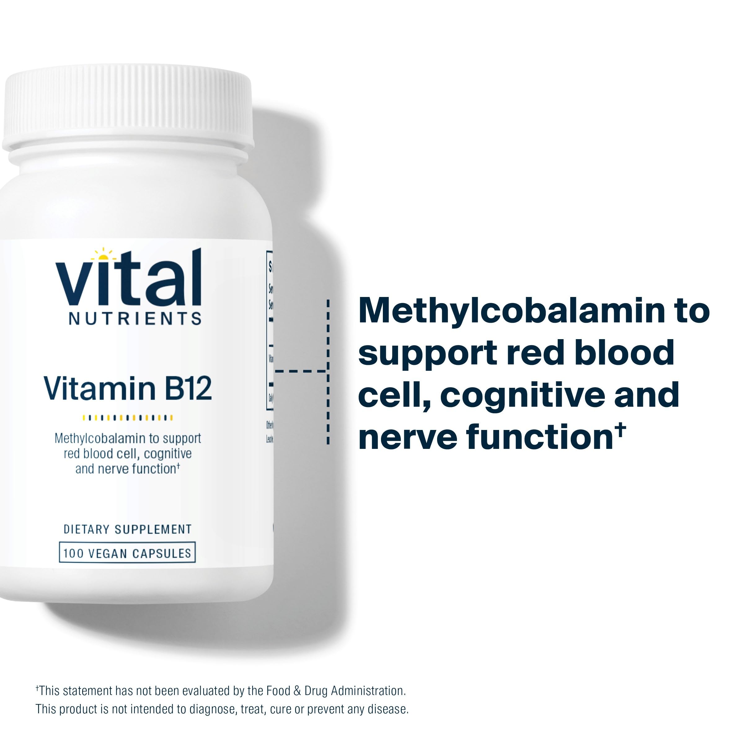 Foto 7 pulgar | Suplemento Vital Nutrients Vitamina B12 1000 Mcg Vegano 100 Cápsulas - Venta Internacional