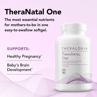 Foto 2 | Vitamina Prenatal Theralogix Theranatal One 90 Cápsulas - Venta Internacional
