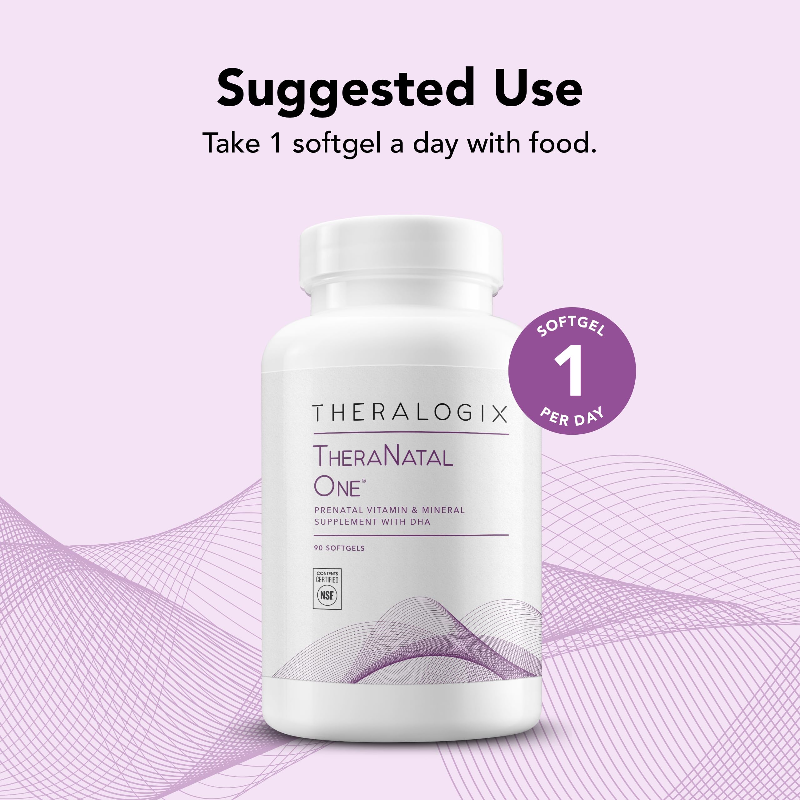 Foto 5 pulgar | Vitamina Prenatal Theralogix Theranatal One 90 Cápsulas - Venta Internacional