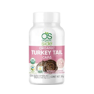 Foto 1 | Suplemento Alimenticio Organic Side Turkey Tail 60 Cápsulas