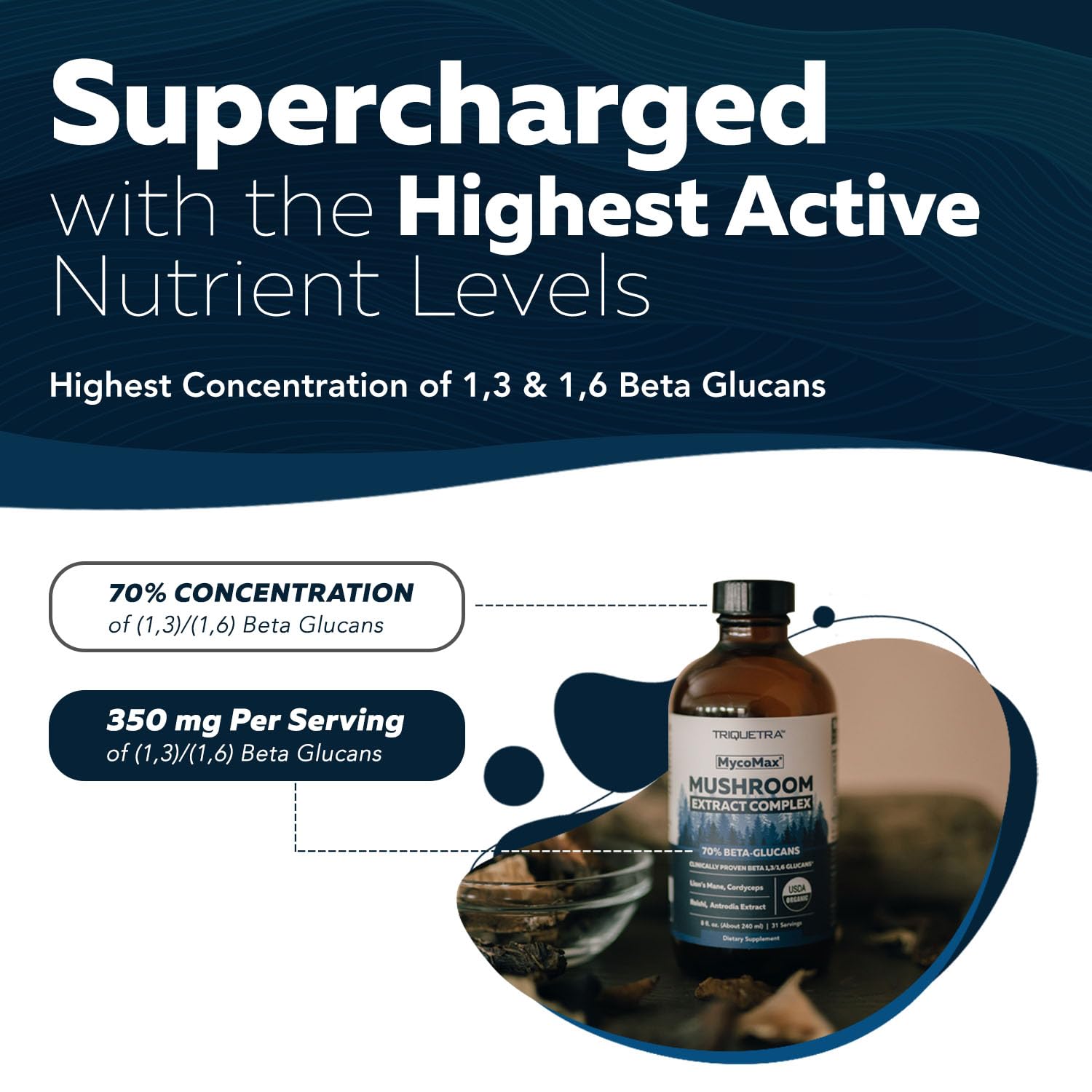 Foto 4 pulgar | Suplemento Triquetra Health Mycomax Hongos Complex 240 Ml - Venta Internacional.