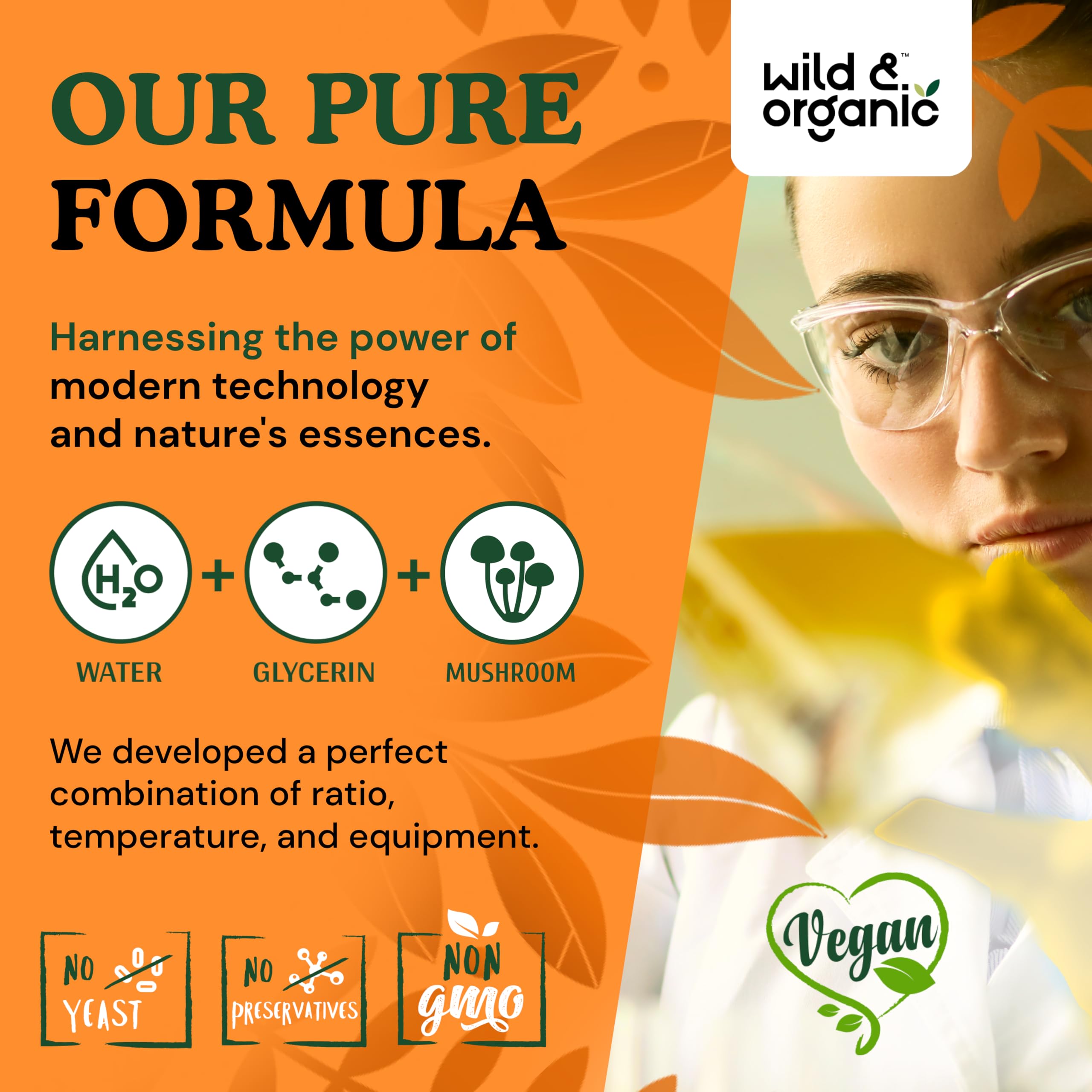 Foto 8 pulgar | Lions Mane Liquid Drops Wild & Organic Brain Support 60 Ml - Venta Internacional.