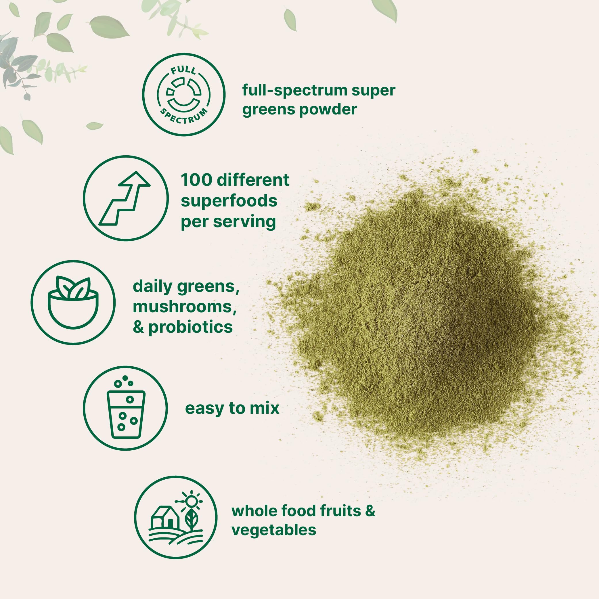 Foto 4 pulgar | Suplemento Con Microingredientes: Super Greens Powder, 454 G - Venta Internacional.