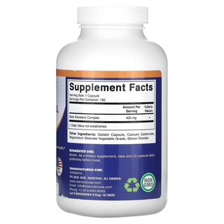 Foto 2 | Suplemento Vitamático Beta Sitosterol 400 Mg 180 Cápsulas - Venta Internacional