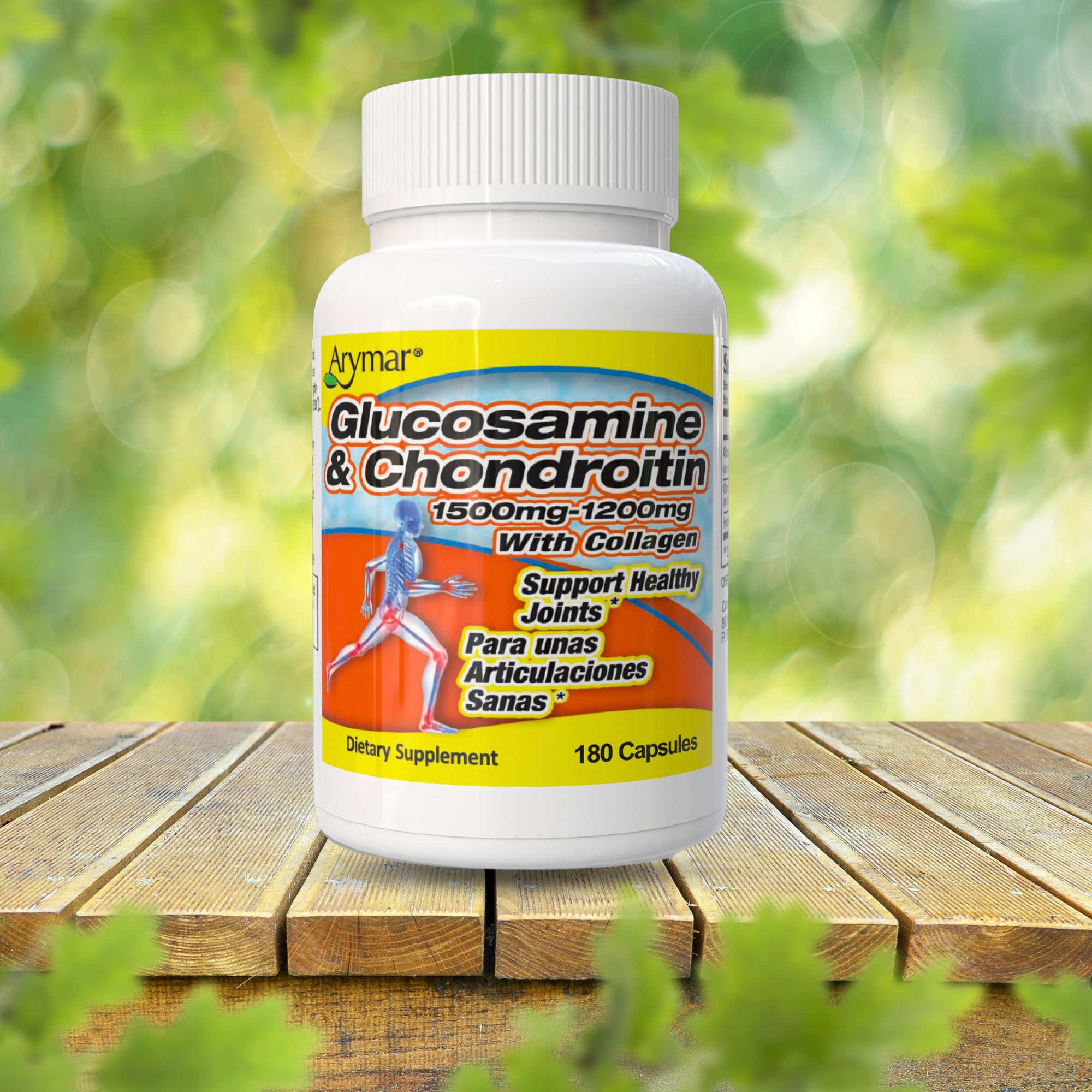 Foto 7 pulgar | Suplemento Arymar de Glucosamina y Condroitina con Colágeno 180 Cápsulas - Venta Internacional