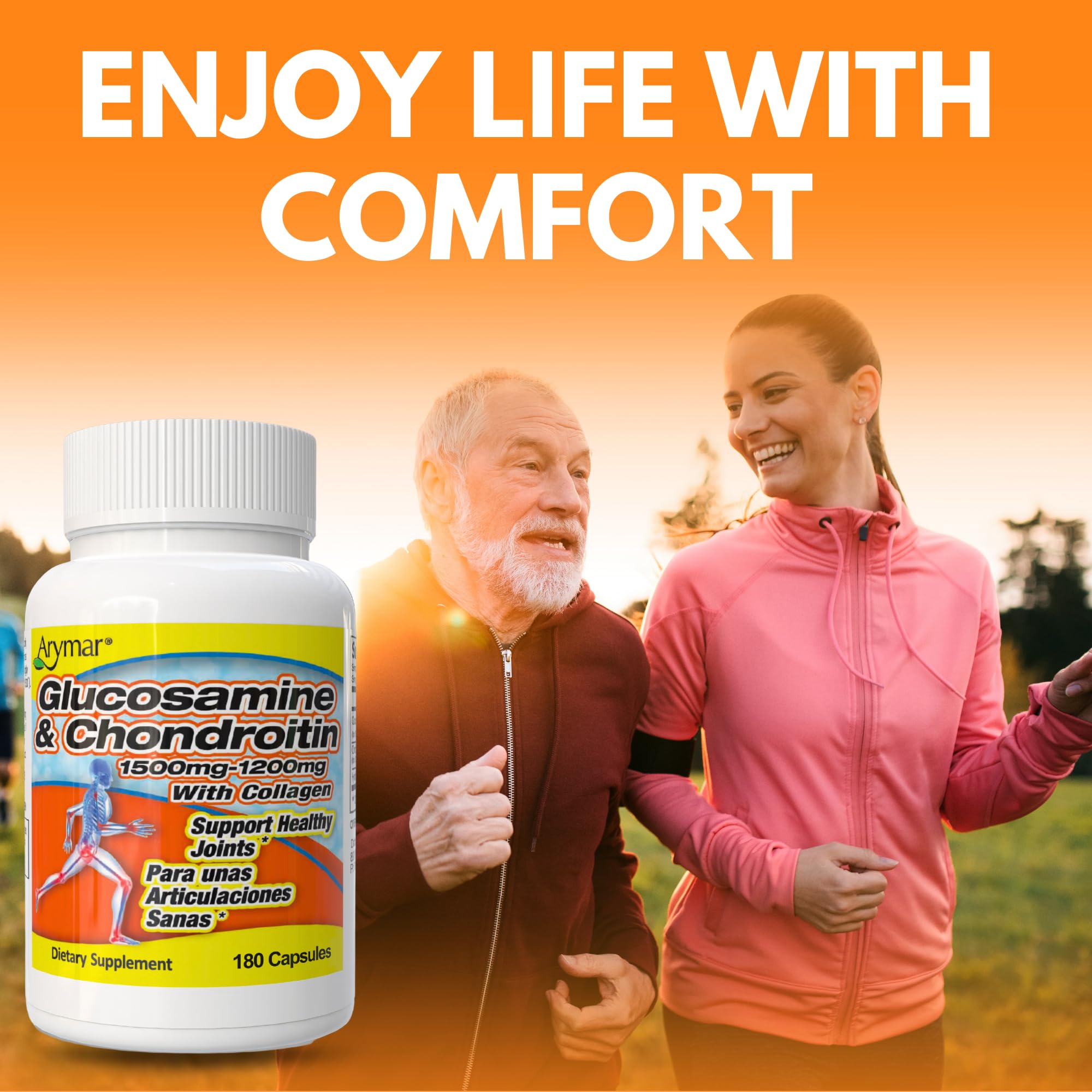 Foto 7 | Suplemento Arymar de Glucosamina y Condroitina con Colágeno 180 Cápsulas - Venta Internacional