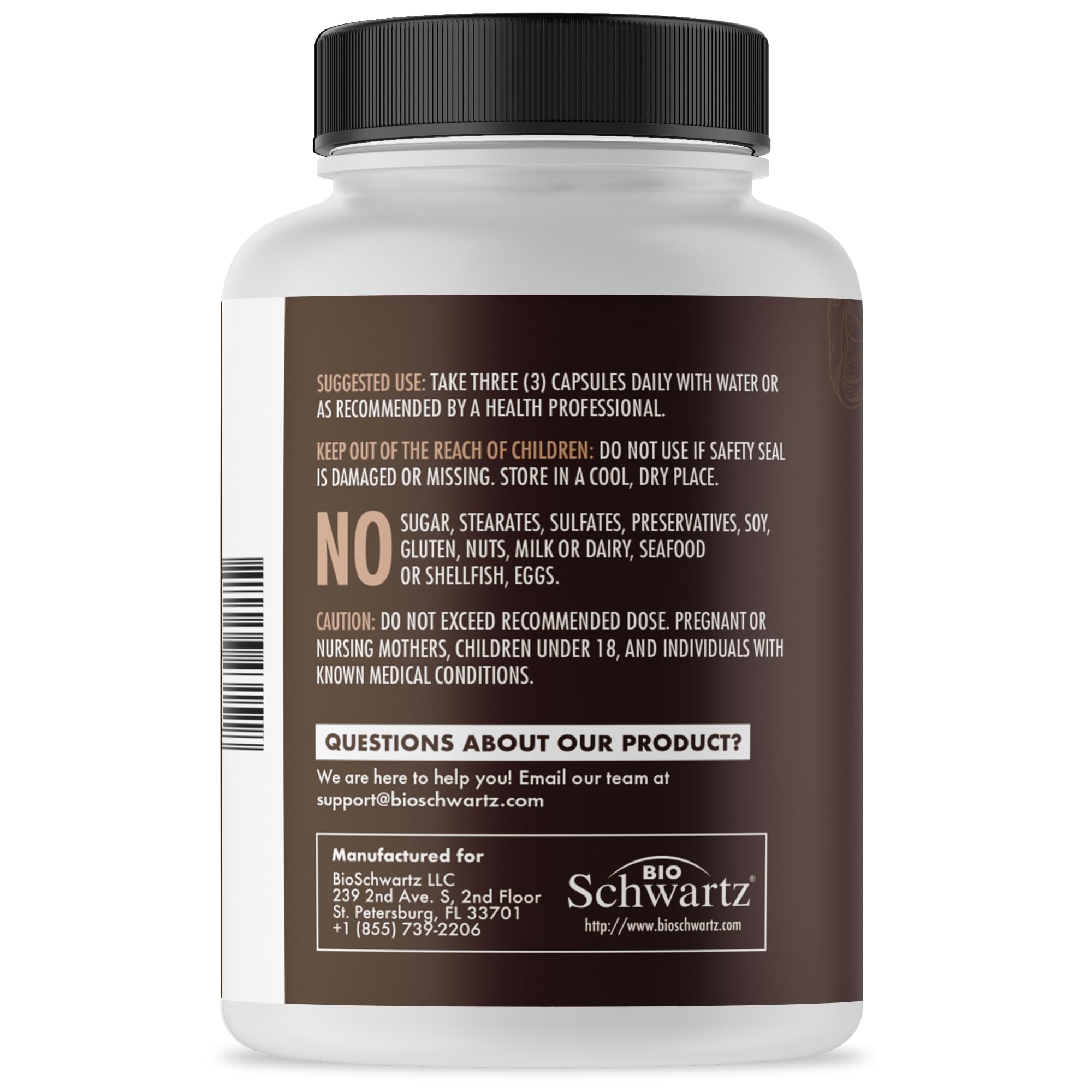 Foto 6 | Suplemento Bioschwartz Mushroom Complex Organic 90 Cápsulas - Venta Internacional.