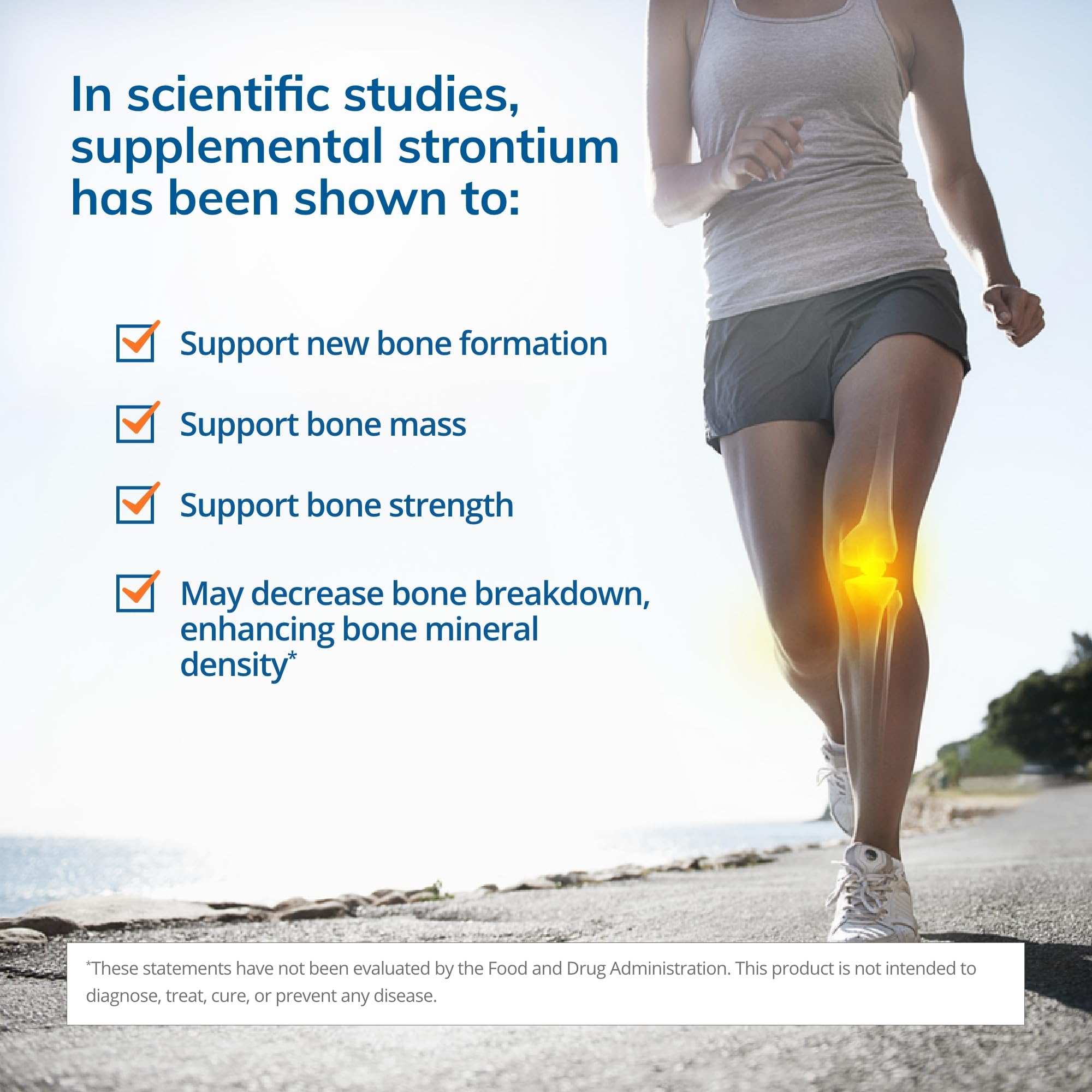 Foto 2 | Suplemento Euromedica Strontium Bone Health 60 Cápsulas - Venta Internacional